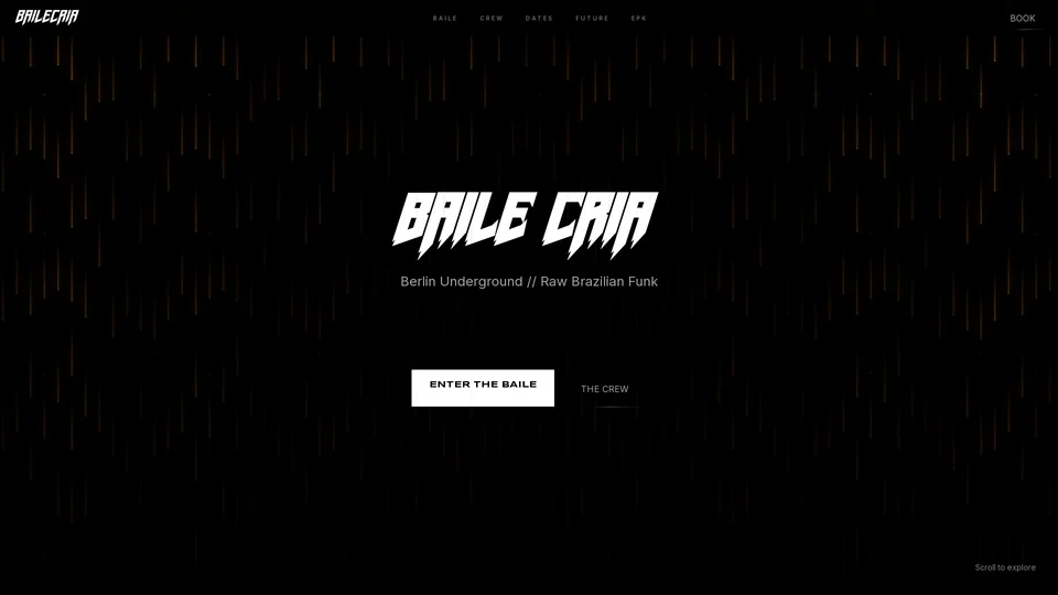 Homepage snapshot at launch
