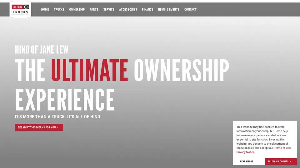 Homepage snapshot at launch