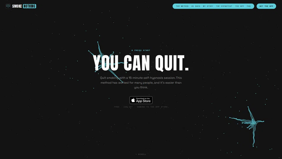 Homepage snapshot at launch