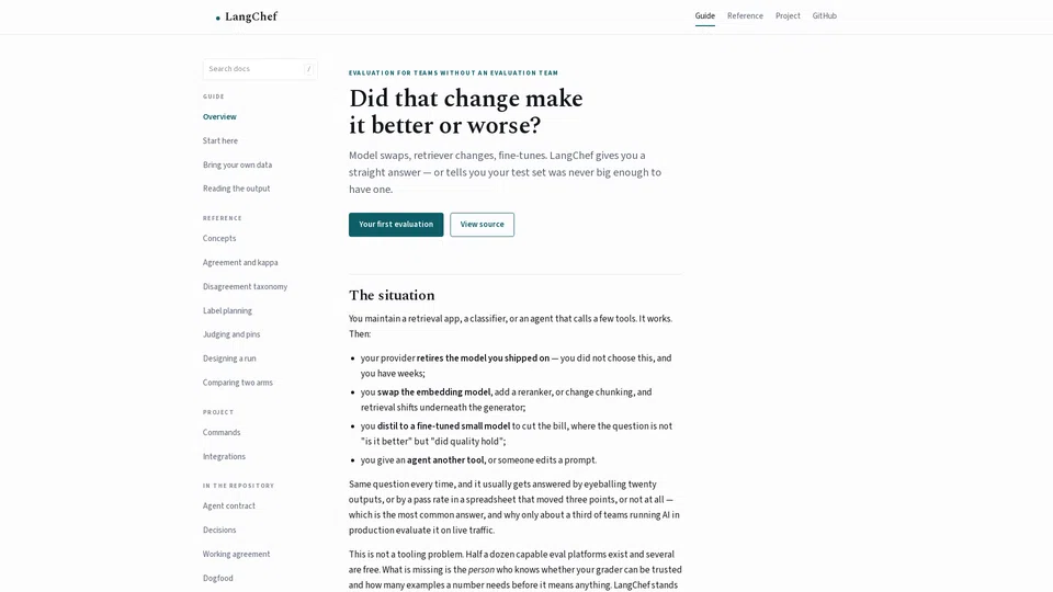 Homepage snapshot at launch
