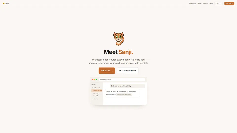 Homepage snapshot at launch
