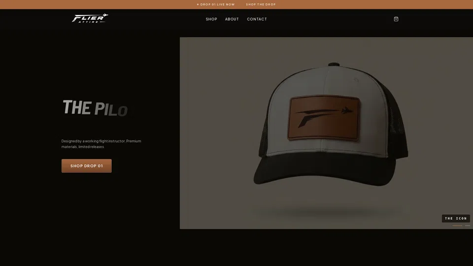 Homepage snapshot at launch