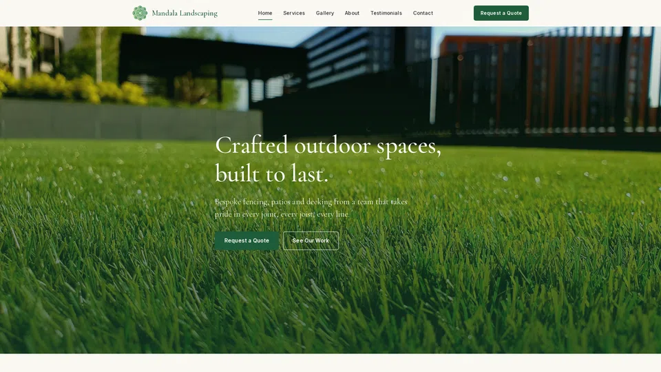 Homepage snapshot at launch