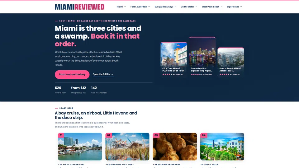 Homepage snapshot at launch