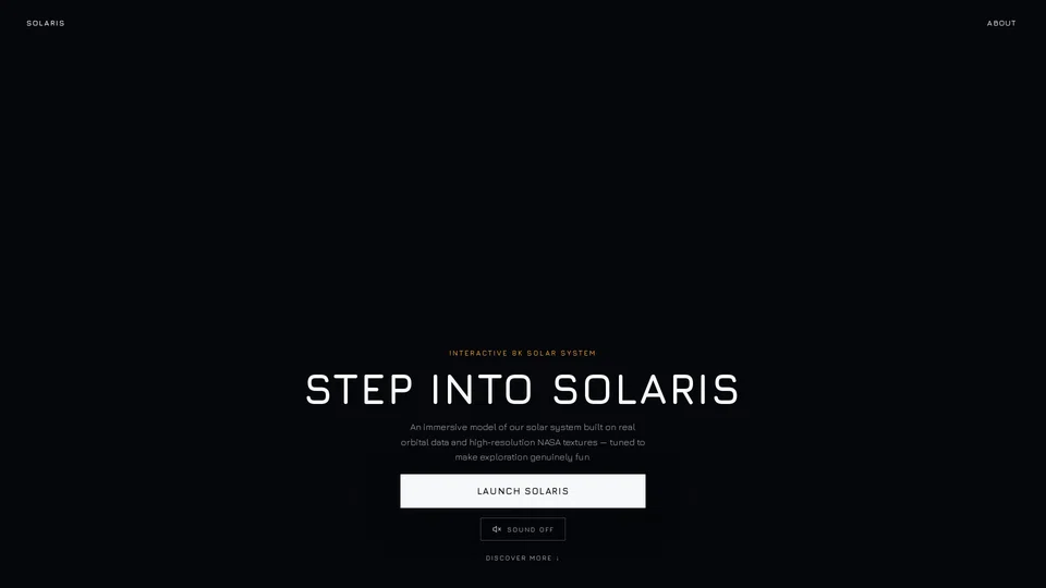 Homepage snapshot at launch
