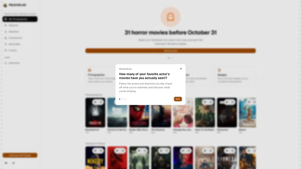 Homepage snapshot at launch