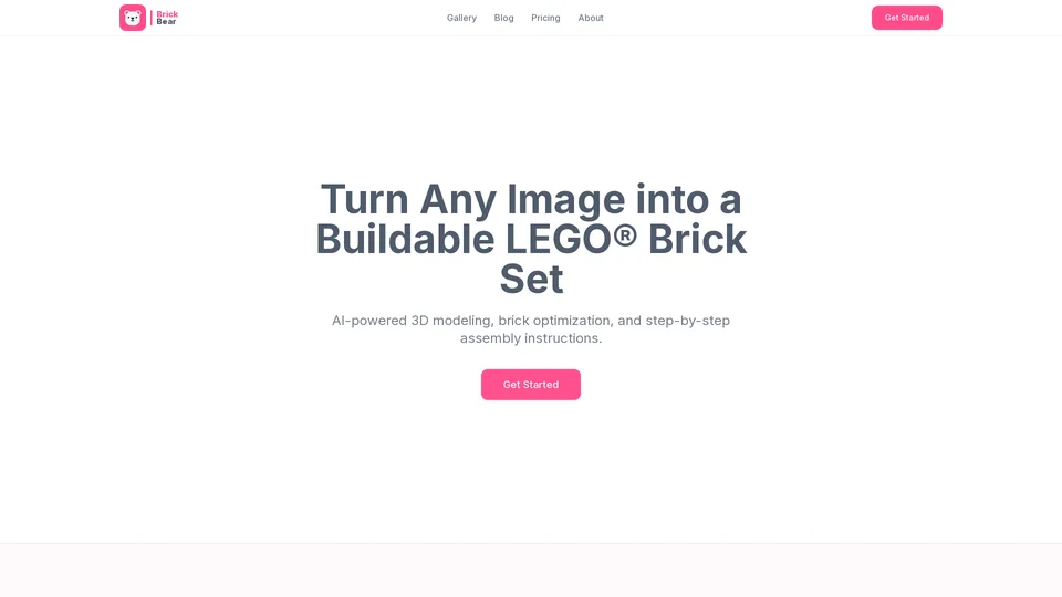 Homepage snapshot at launch