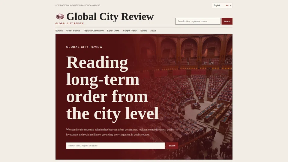 Homepage snapshot at launch
