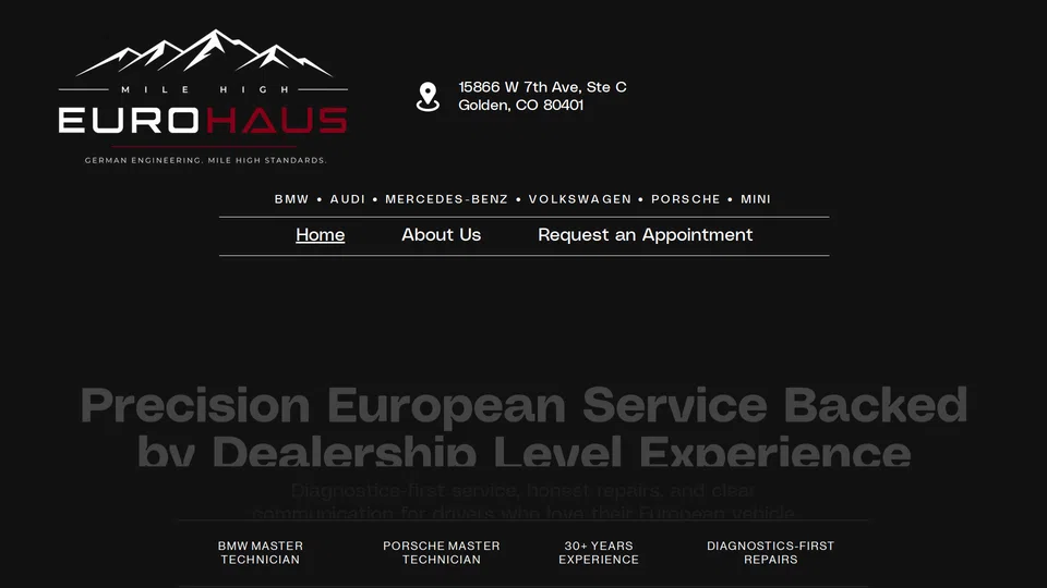 Homepage snapshot at launch