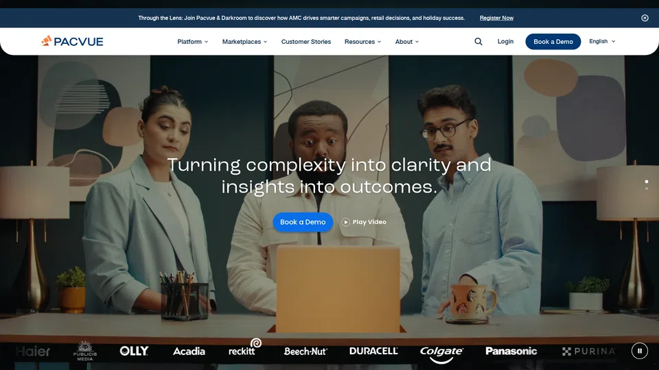 Homepage snapshot at launch