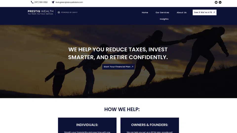 Homepage snapshot at launch