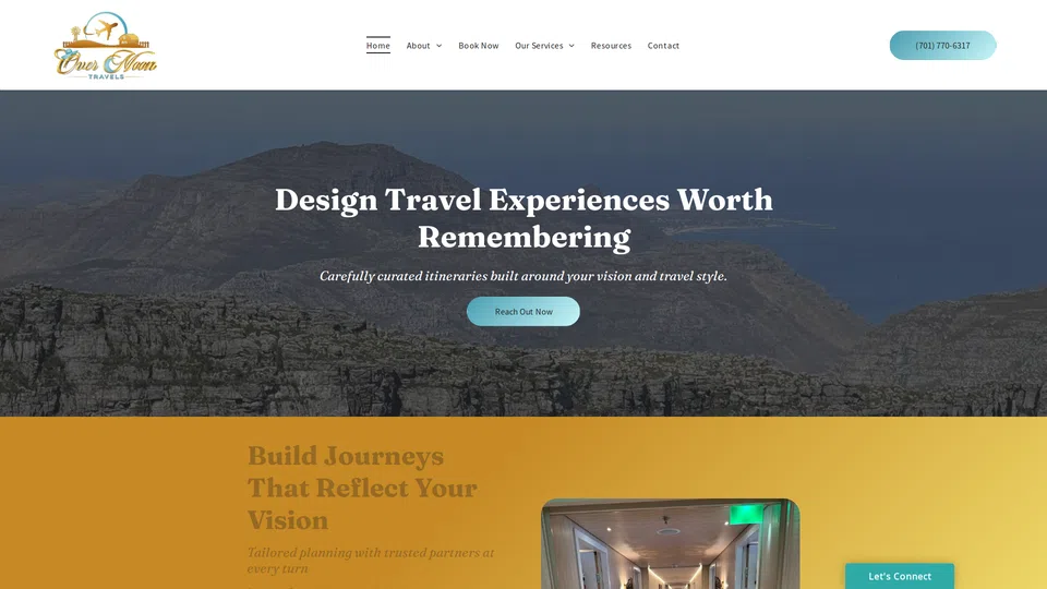 Homepage snapshot at launch