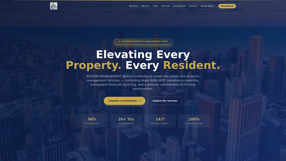 Homepage snapshot at launch