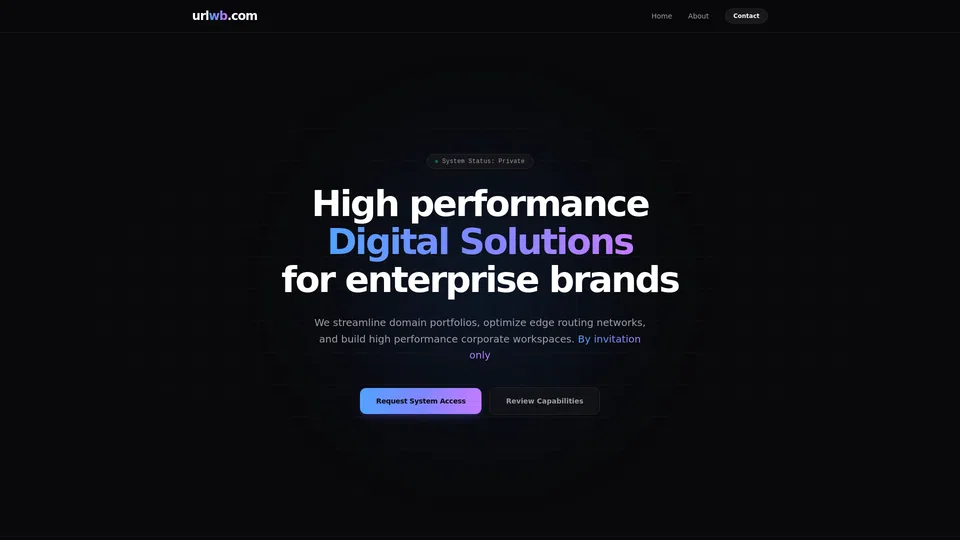 Homepage snapshot at launch