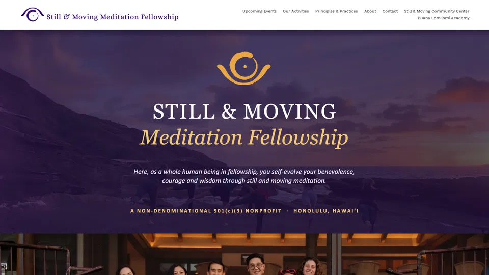Homepage snapshot at launch