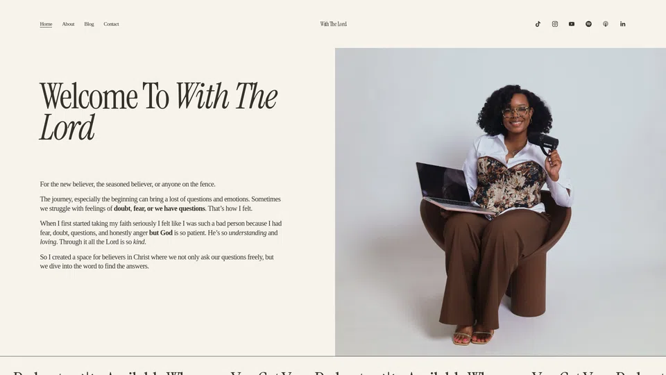 Homepage snapshot at launch