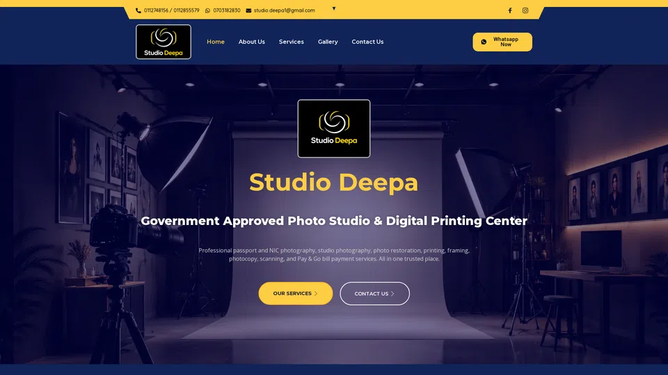 Homepage snapshot at launch