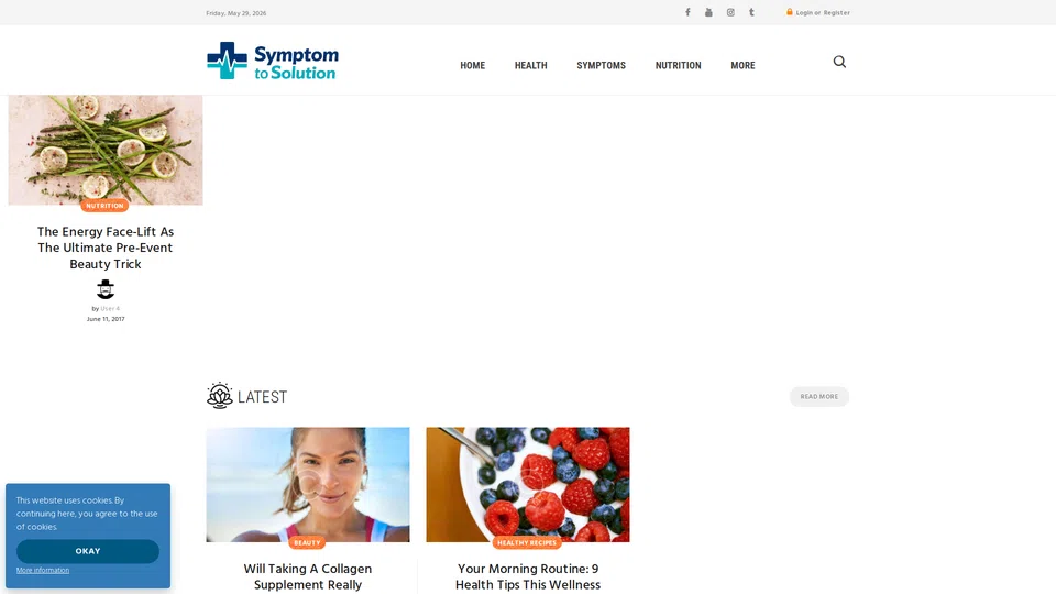 Homepage snapshot at launch