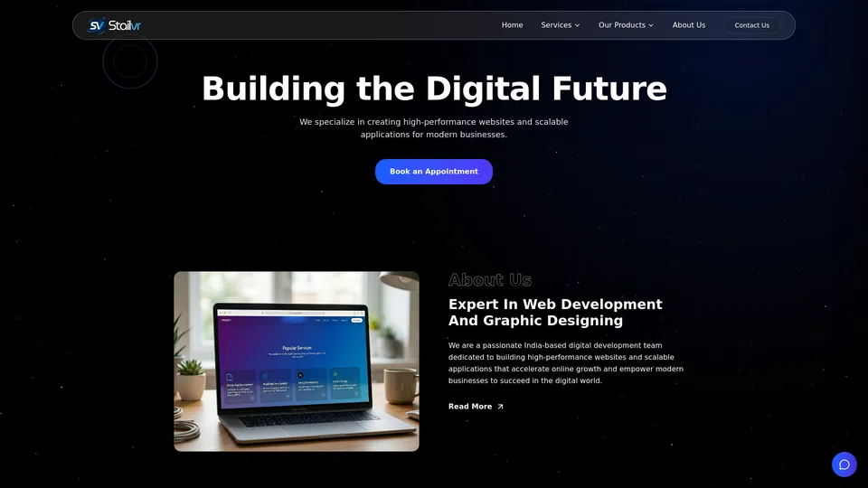 Homepage snapshot at launch