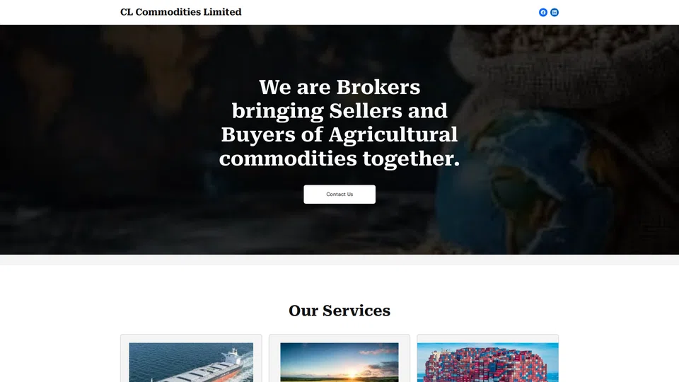 Homepage snapshot at launch