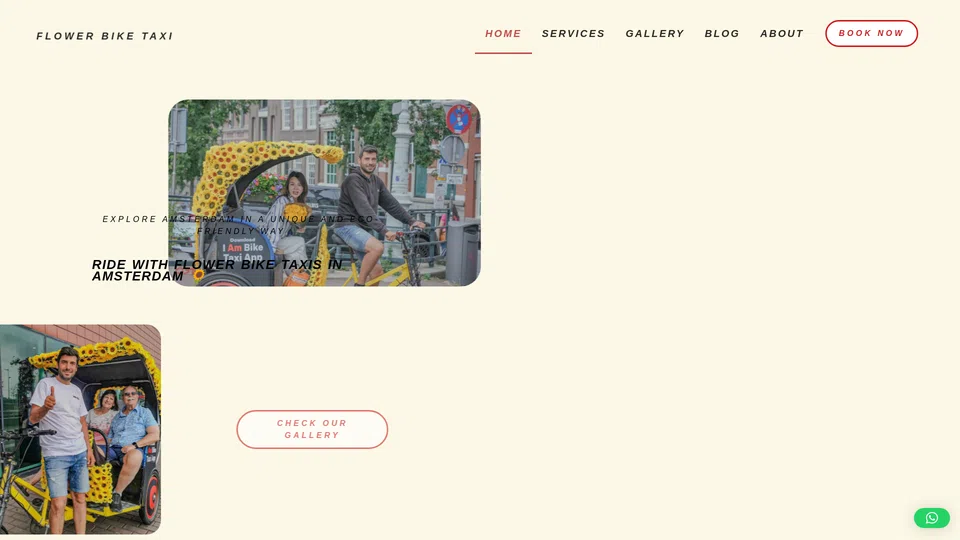 Homepage snapshot at launch