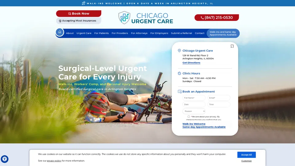 Homepage snapshot at launch