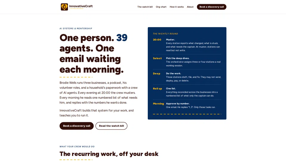 Homepage snapshot at launch