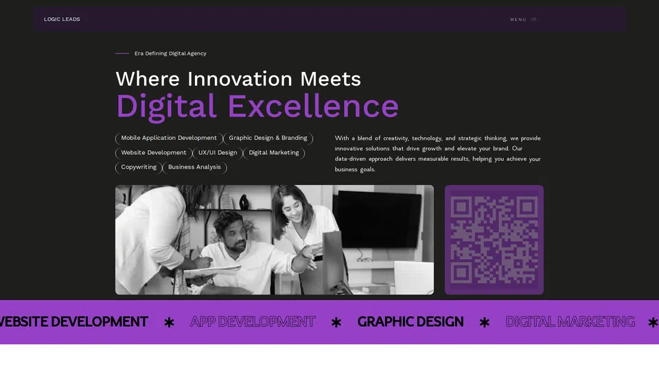 Homepage snapshot at launch