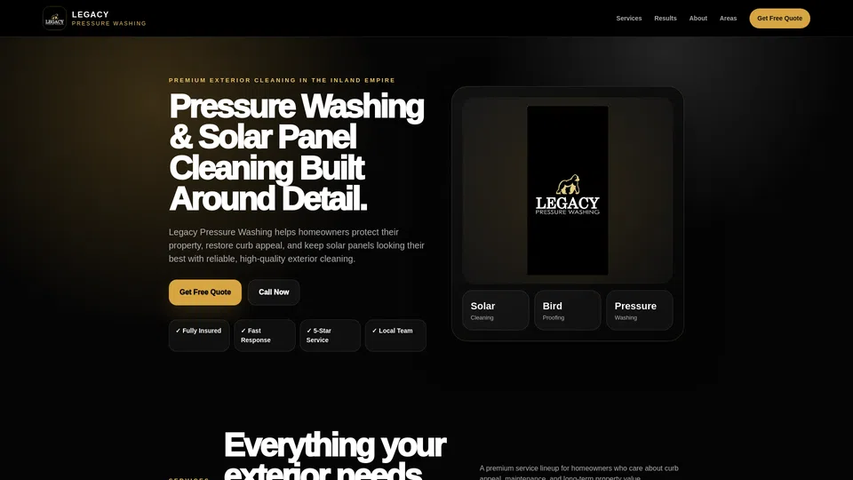 Homepage snapshot at launch