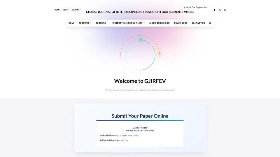 Homepage snapshot at launch