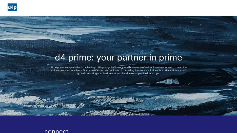 Homepage snapshot at launch