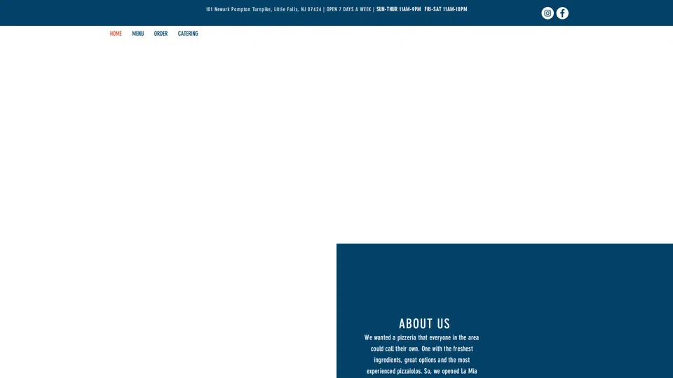 Homepage snapshot at launch