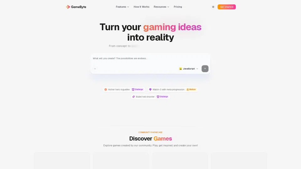 Homepage snapshot at launch