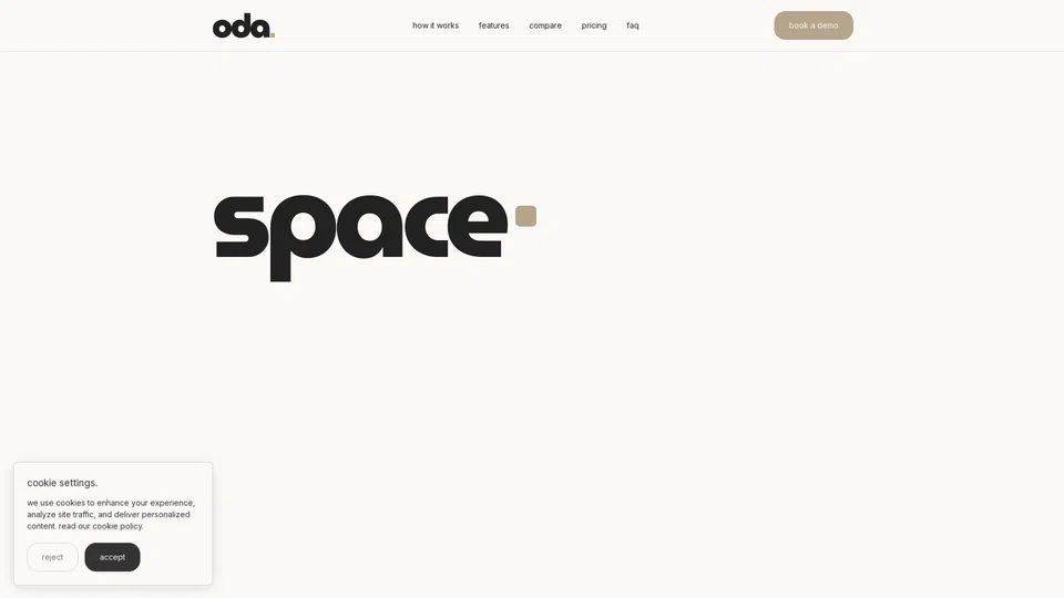 Homepage snapshot at launch
