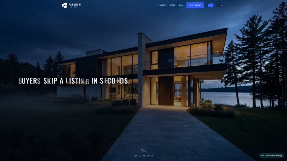 Homepage snapshot at launch
