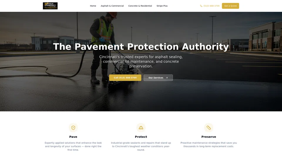 Homepage snapshot at launch