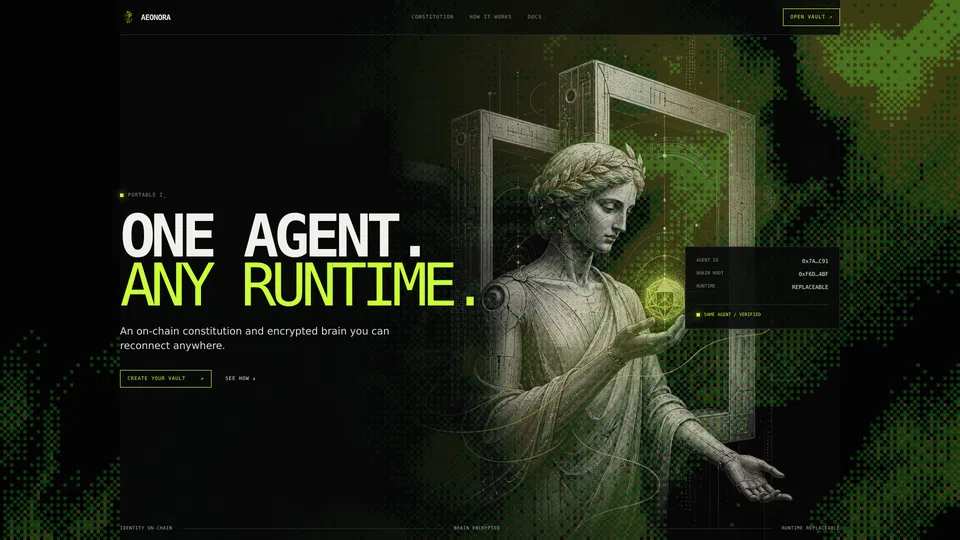 Homepage snapshot at launch