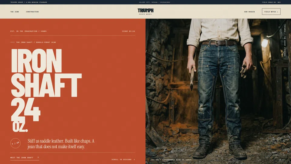 Homepage snapshot at launch