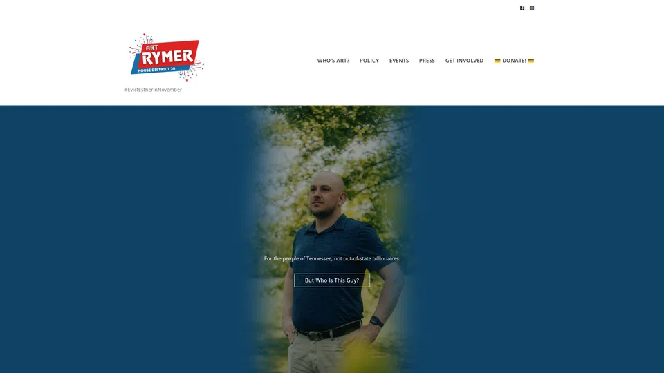 Homepage snapshot at launch