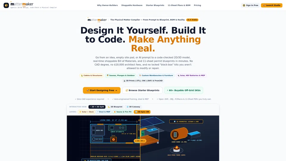 Homepage snapshot at launch
