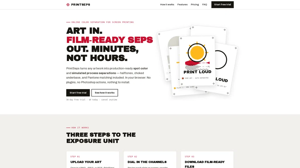 Homepage snapshot at launch