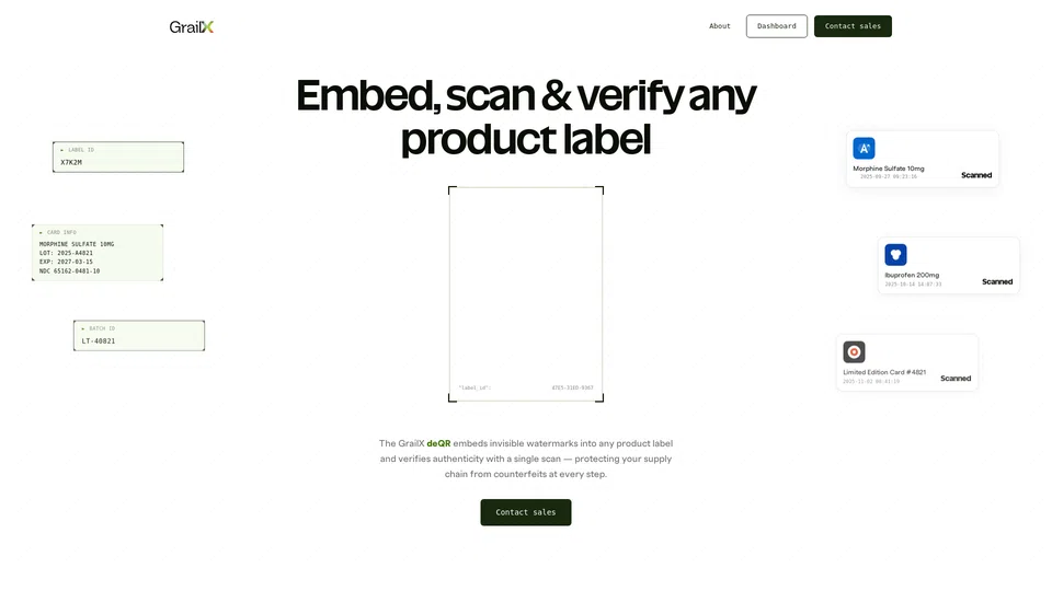 Homepage snapshot at launch