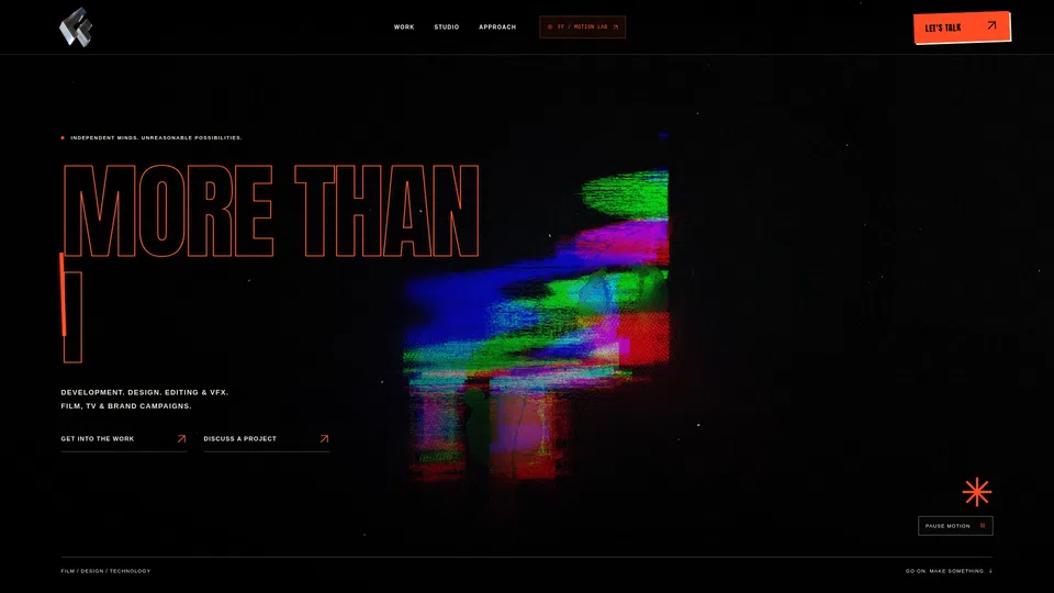 Homepage snapshot at launch