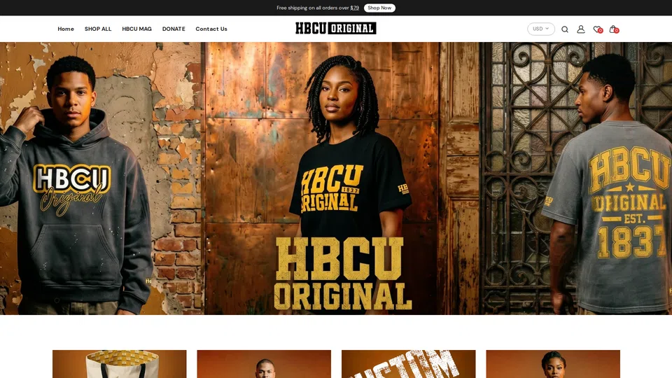 Homepage snapshot at launch