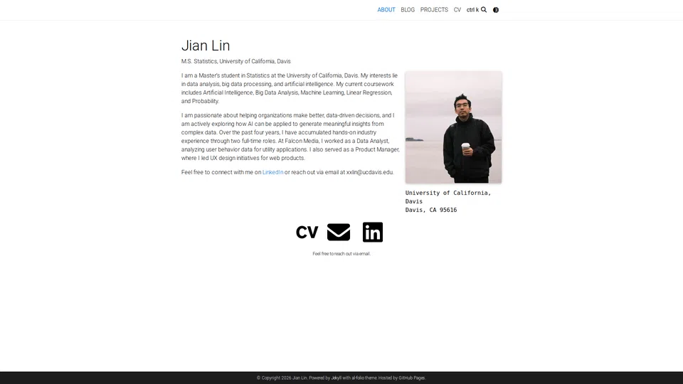 Homepage snapshot at launch