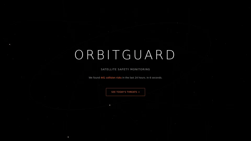 Homepage snapshot at launch