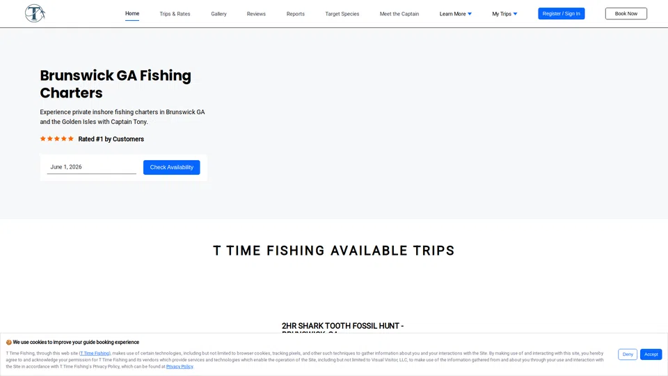 Homepage snapshot at launch
