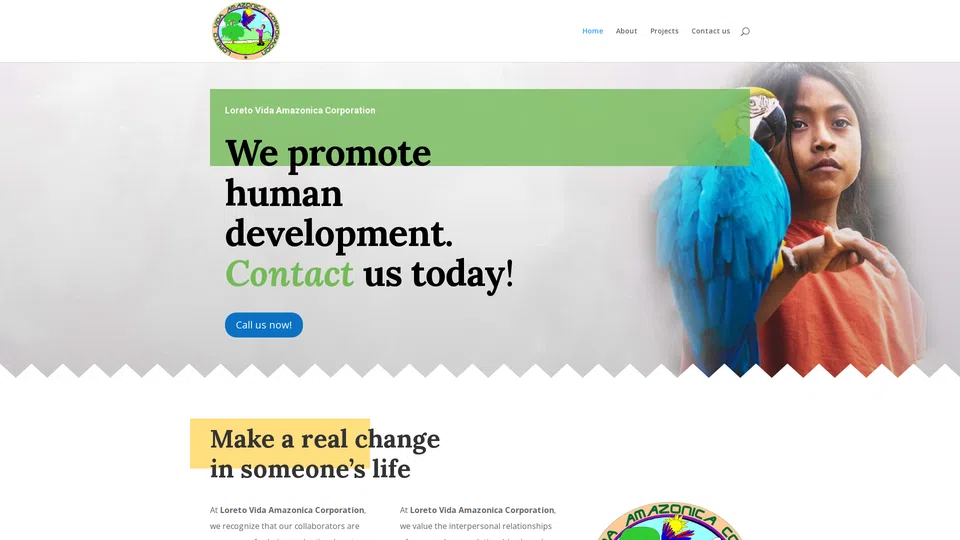 Homepage snapshot at launch
