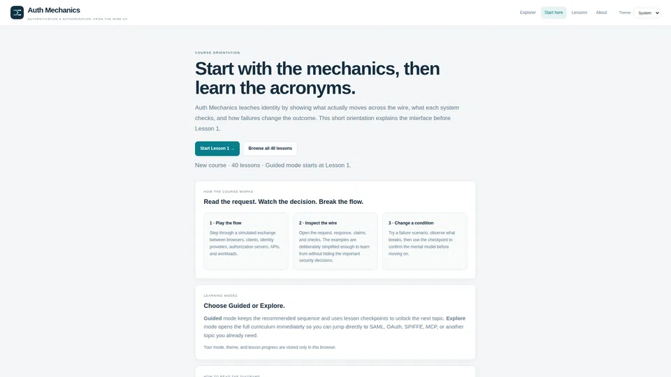 Homepage snapshot at launch