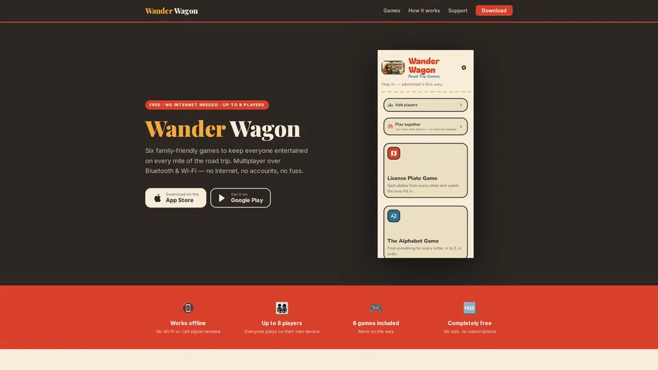 Homepage snapshot at launch